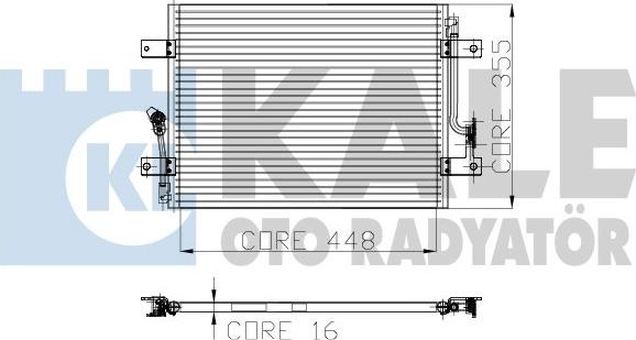 KALE OTO RADYATÖR 153000 - Конденсатор, кондиціонер autocars.com.ua