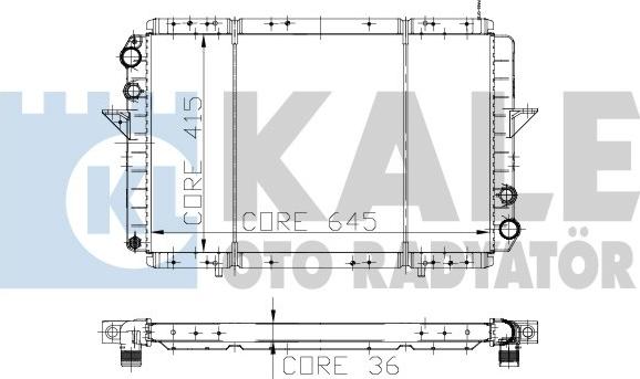 KALE OTO RADYATÖR 153699 - Радіатор, охолодження двигуна autocars.com.ua