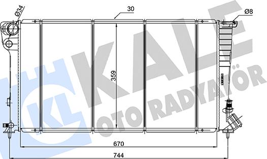 KALE OTO RADYATÖR 154200 - Радиатор, охлаждение двигателя autodnr.net