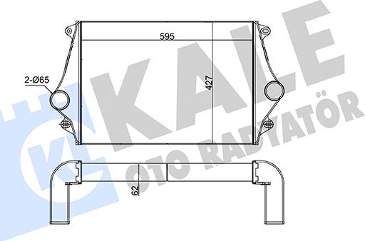 KALE OTO RADYATÖR 154400 - Интеркулер autocars.com.ua