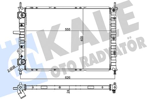 KALE OTO RADYATÖR 158200 - Радиатор, охлаждение двигателя autodnr.net