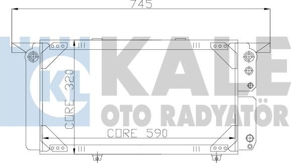 KALE OTO RADYATÖR 163300 - Радіатор, охолодження двигуна autocars.com.ua