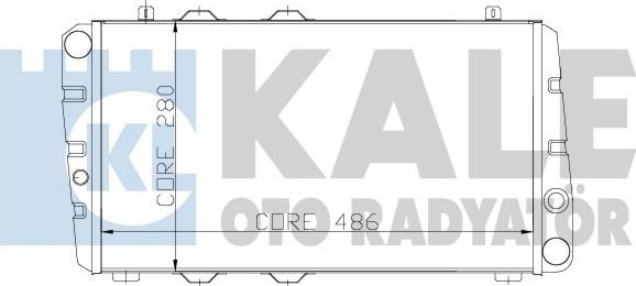 KALE OTO RADYATÖR 164600 - Радіатор, охолодження двигуна autocars.com.ua