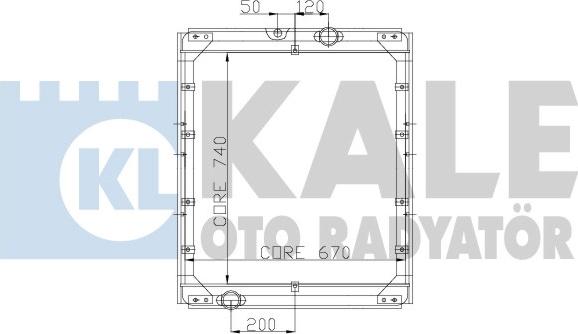 KALE OTO RADYATÖR 165500 - Радіатор, охолодження двигуна autocars.com.ua
