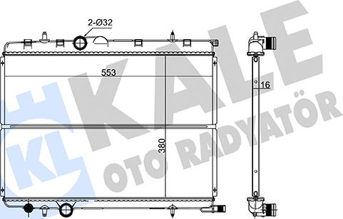 KALE OTO RADYATÖR 172600 - Радиатор, охлаждение двигателя autodnr.net