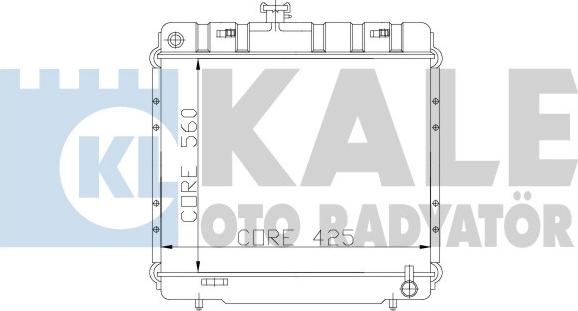 KALE OTO RADYATÖR 173300 - Радіатор, охолодження двигуна autocars.com.ua