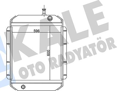 KALE OTO RADYATÖR 174400 - Радіатор, охолодження двигуна autocars.com.ua