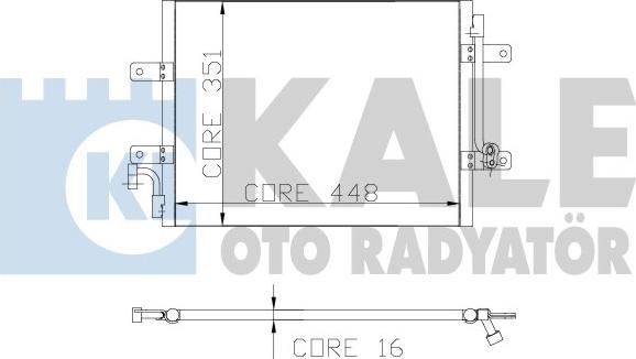 KALE OTO RADYATÖR 175600 - Конденсатор, кондиціонер autocars.com.ua