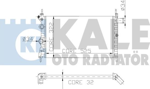 KALE OTO RADYATÖR 177300 - Радиатор, охлаждение двигателя autodnr.net