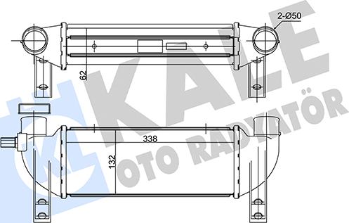 KALE OTO RADYATÖR 180300 - Интеркулер autocars.com.ua