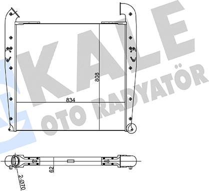 KALE OTO RADYATÖR 188200 - Интеркулер autocars.com.ua