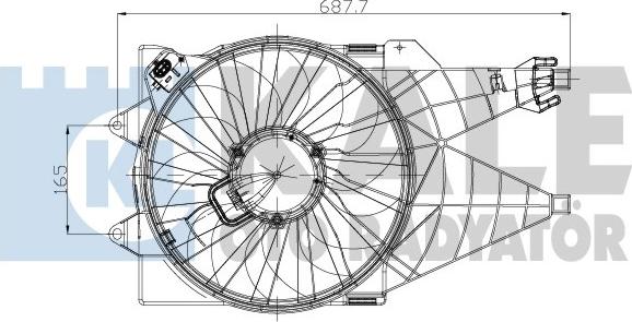 KALE OTO RADYATÖR 195420 - Вентилятор, охолодження двигуна autocars.com.ua