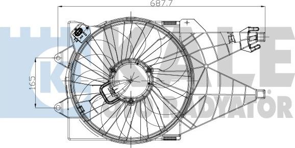 KALE OTO RADYATÖR 195820 - Вентилятор, охолодження двигуна autocars.com.ua