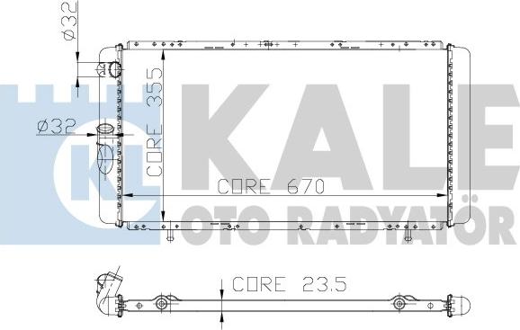 KALE OTO RADYATÖR 208500 - Радиатор, охлаждение двигателя autodnr.net