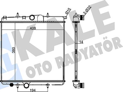 KALE OTO RADYATÖR 216700 - Радиатор, охлаждение двигателя autodnr.net