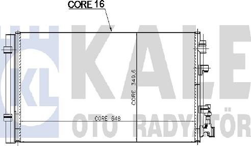 KALE OTO RADYATÖR 220800 - Конденсатор, кондиціонер autocars.com.ua