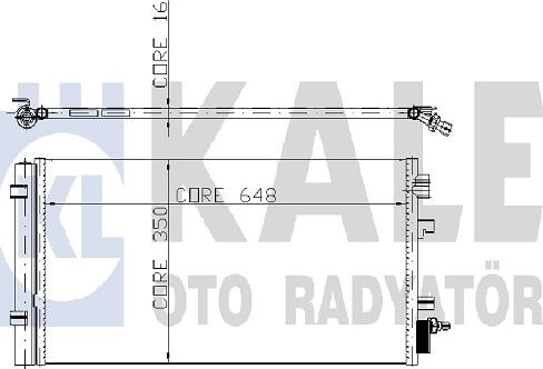 KALE OTO RADYATÖR 255000 - Конденсатор, кондиціонер autocars.com.ua