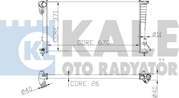 KALE OTO RADYATÖR 257600 - Радиатор, охлаждение двигателя autodnr.net