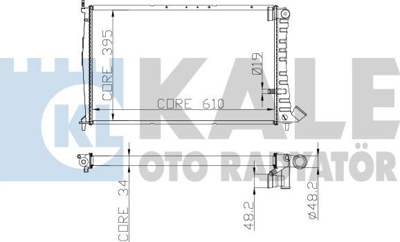 KALE OTO RADYATÖR 258300 - Радиатор, охлаждение двигателя autodnr.net