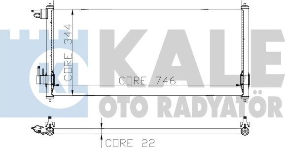 KALE OTO RADYATÖR 299800 - Конденсатор, кондиціонер autocars.com.ua