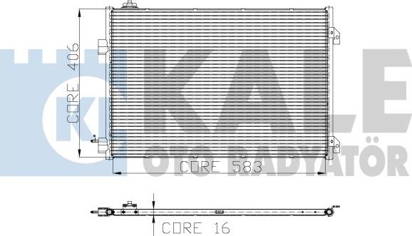 KALE OTO RADYATÖR 300200 - Конденсатор, кондиціонер autocars.com.ua