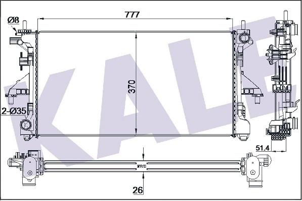 KALE OTO RADYATÖR 305600 - Фільтр додаткового повітря autocars.com.ua