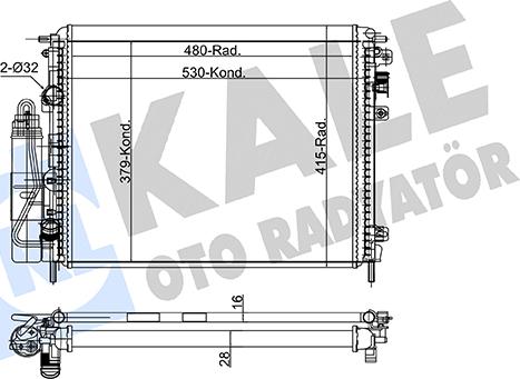 KALE OTO RADYATÖR 306600 - Модуль охолодження autocars.com.ua