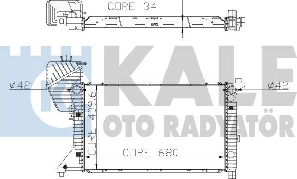 KALE OTO RADYATÖR 320000 - Радіатор, охолодження двигуна autocars.com.ua