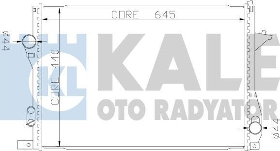 KALE OTO RADYATÖR 341915 - Радіатор, охолодження двигуна autocars.com.ua