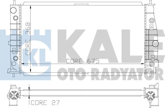 KALE OTO RADYATÖR 341935 - Радиатор, охлаждение двигателя autodnr.net