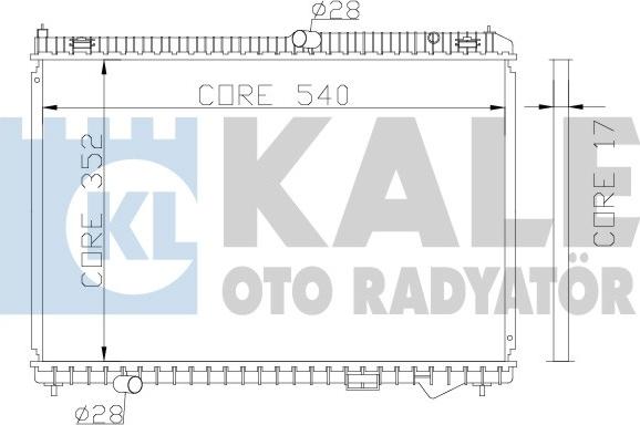 KALE OTO RADYATÖR 341945 - Радіатор, охолодження двигуна autocars.com.ua