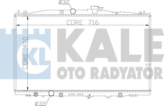 KALE OTO RADYATÖR 341955 - Радіатор, охолодження двигуна autocars.com.ua