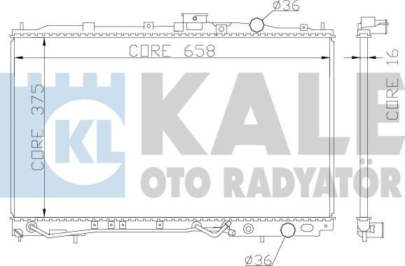 KALE OTO RADYATÖR 342040 - Радиатор, охлаждение двигателя autodnr.net