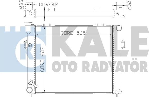 KALE OTO RADYATÖR 342075 - Радіатор, охолодження двигуна autocars.com.ua