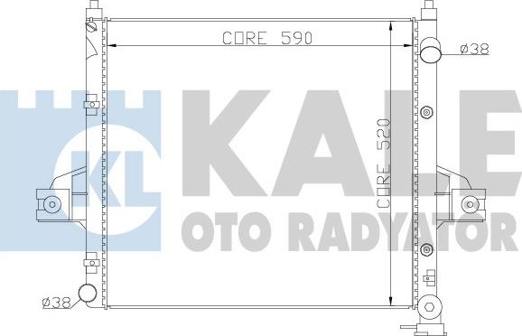 KALE OTO RADYATÖR 342090 - Радіатор, охолодження двигуна autocars.com.ua