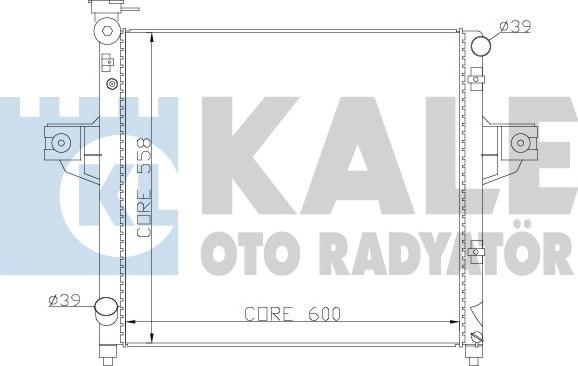 KALE OTO RADYATÖR 342095 - Радіатор, охолодження двигуна autocars.com.ua