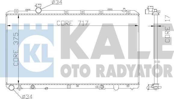 KALE OTO RADYATÖR 342120 - Радіатор, охолодження двигуна autocars.com.ua