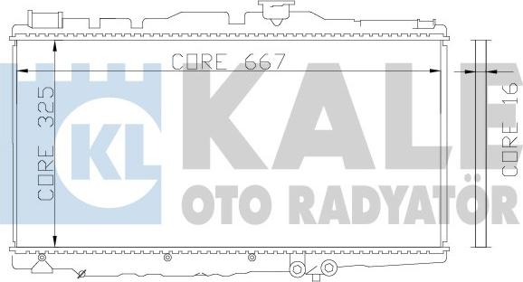 KALE OTO RADYATÖR 342155 - Радіатор, охолодження двигуна autocars.com.ua