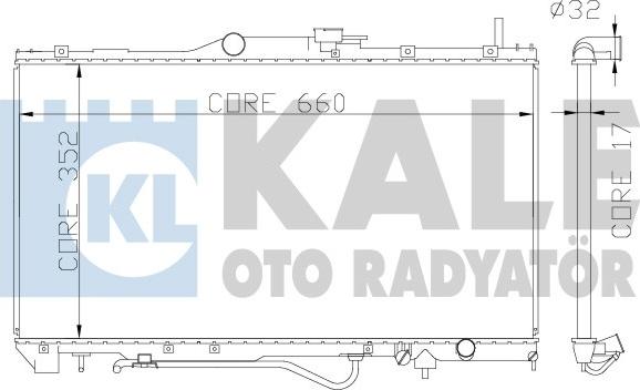 KALE OTO RADYATÖR 342165 - Радіатор, охолодження двигуна autocars.com.ua