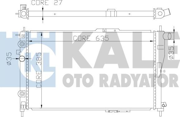 KALE OTO RADYATÖR 342245 - Радиатор, охлаждение двигателя autodnr.net