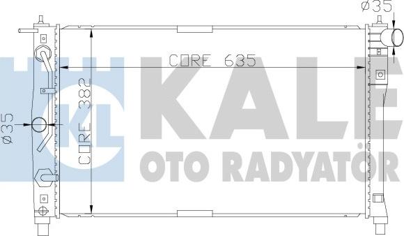KALE OTO RADYATÖR 342250 - Радіатор, охолодження двигуна autocars.com.ua