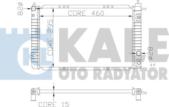 KALE OTO RADYATÖR 342260 - Радіатор, охолодження двигуна autocars.com.ua