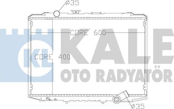 KALE OTO RADYATÖR 342290 - Радіатор, охолодження двигуна autocars.com.ua