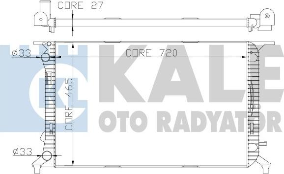 KALE OTO RADYATÖR 342340 - Радіатор, охолодження двигуна autocars.com.ua