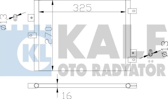 KALE OTO RADYATÖR 342440 - Конденсатор кондиционера autodnr.net