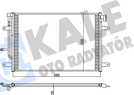 KALE OTO RADYATÖR 342475 - Конденсатор кондиционера autodnr.net