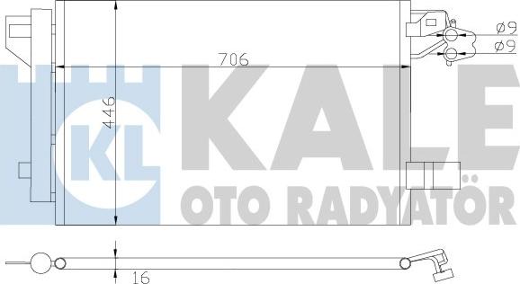 KALE OTO RADYATÖR 342480 - Конденсатор кондиционера autodnr.net
