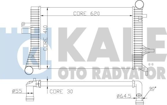 KALE OTO RADYATÖR 342500 - Интеркулер autocars.com.ua