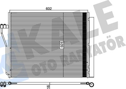 KALE OTO RADYATÖR 342505 - Конденсатор, кондиціонер autocars.com.ua