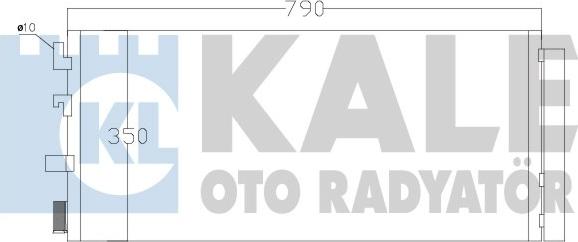 KALE OTO RADYATÖR 342560 - Конденсатор, кондиціонер autocars.com.ua